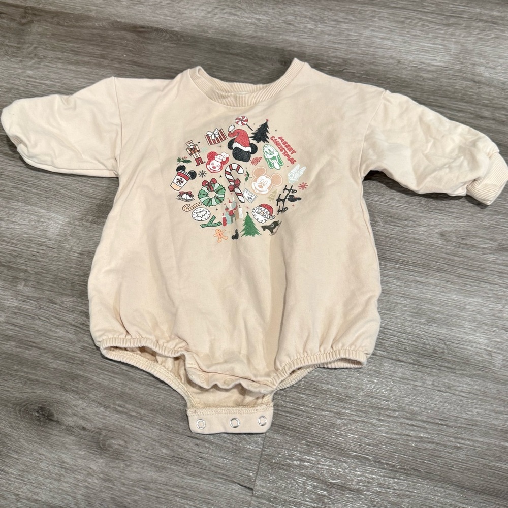 Holiday Disney Baby One-Piece Bodysuit